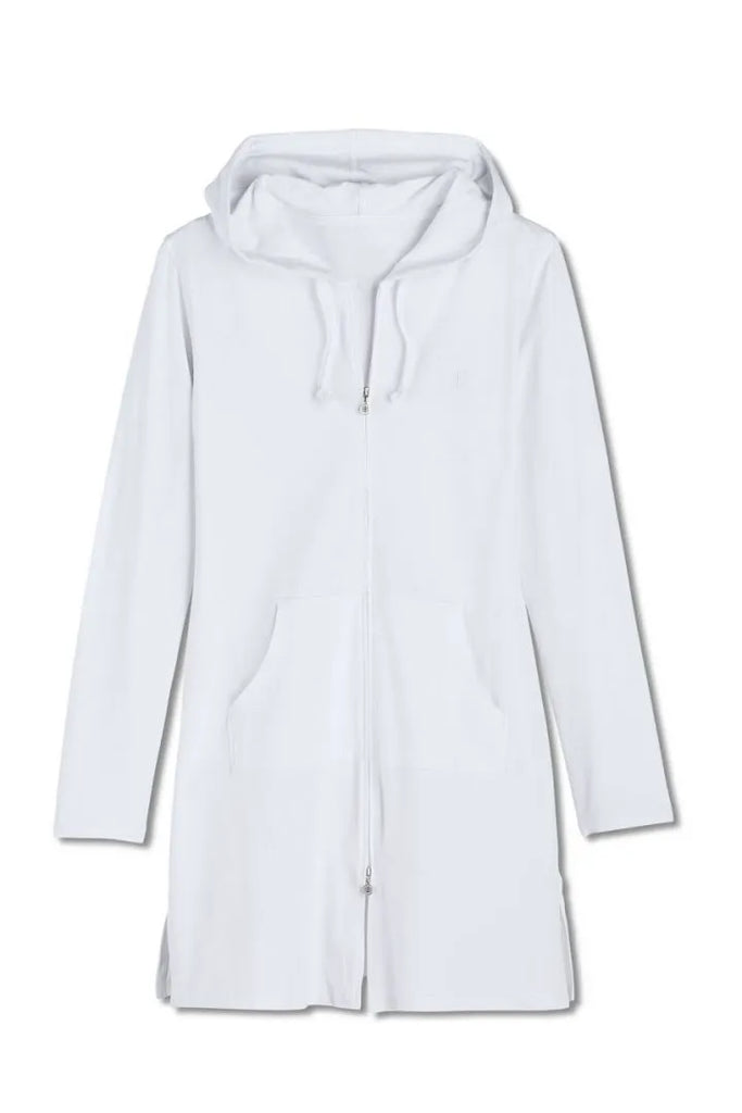 Coolibar Cabana Hoodie White Your Heart s Desire