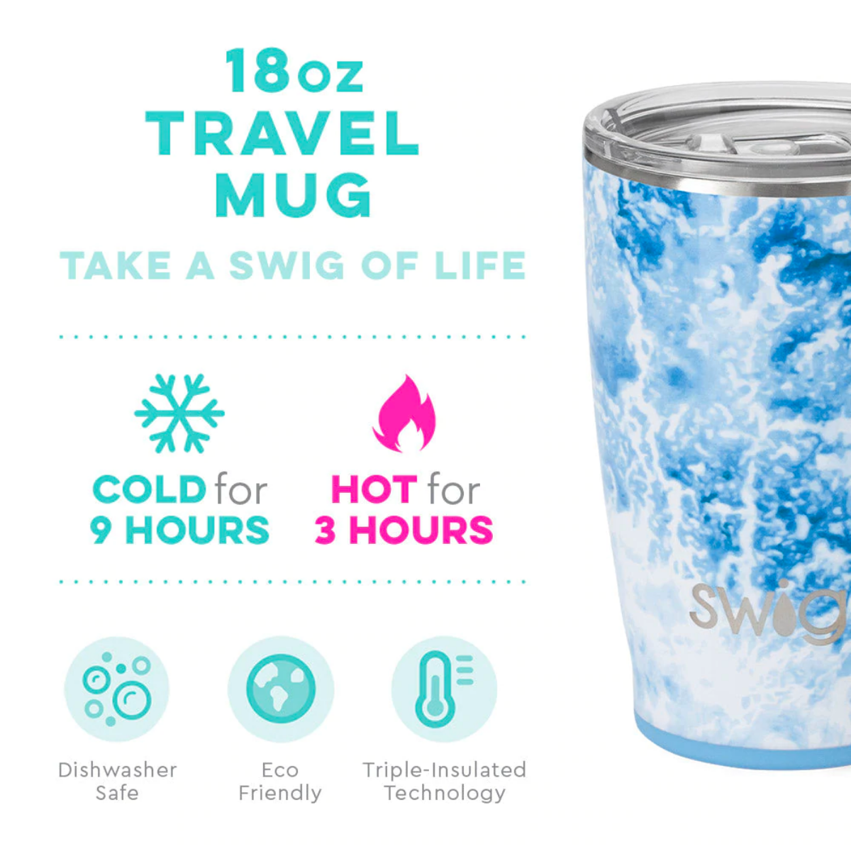 Swig Life- Travel Mug - Sea Spray