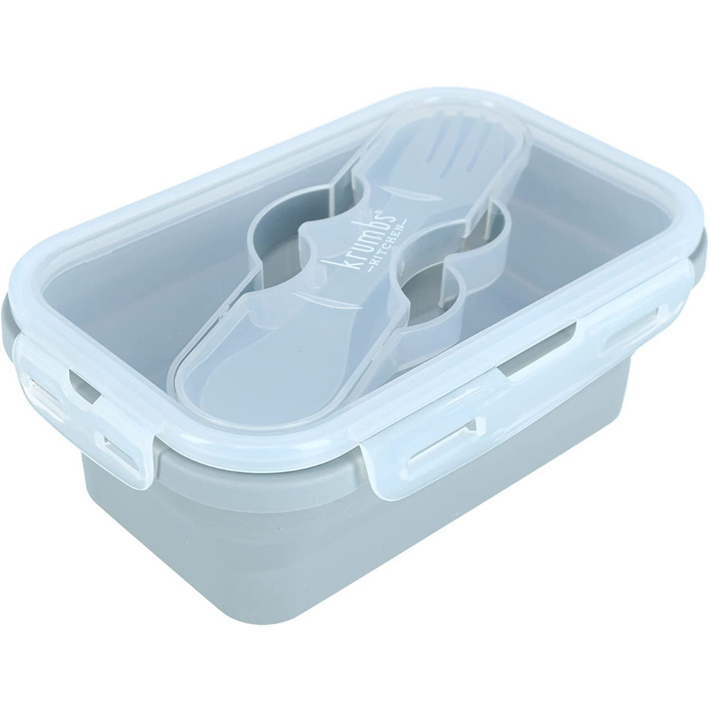 Krumbs Kitchen - Silicone Lunch Container - Grey