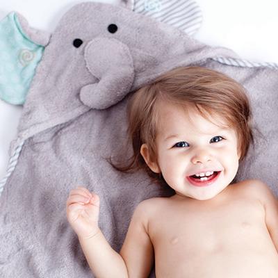 Hooded Baby Towel- Elephant