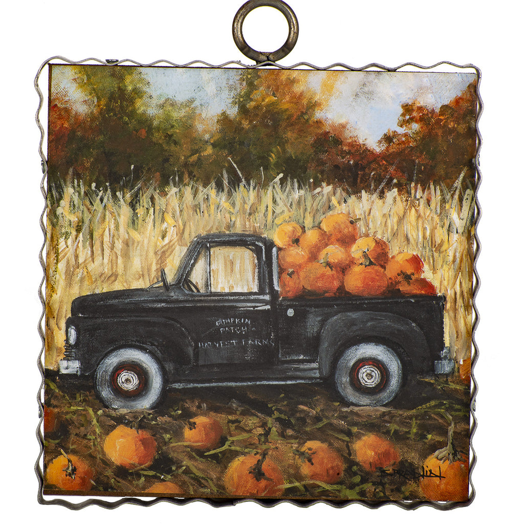 Round Top - Mini Pumpkin Harvest Truck Print