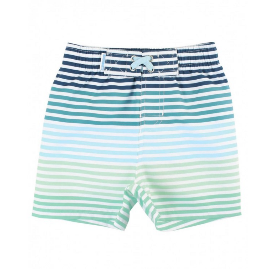 Ruffle Butts - Coastal Stripe Swim Trunks