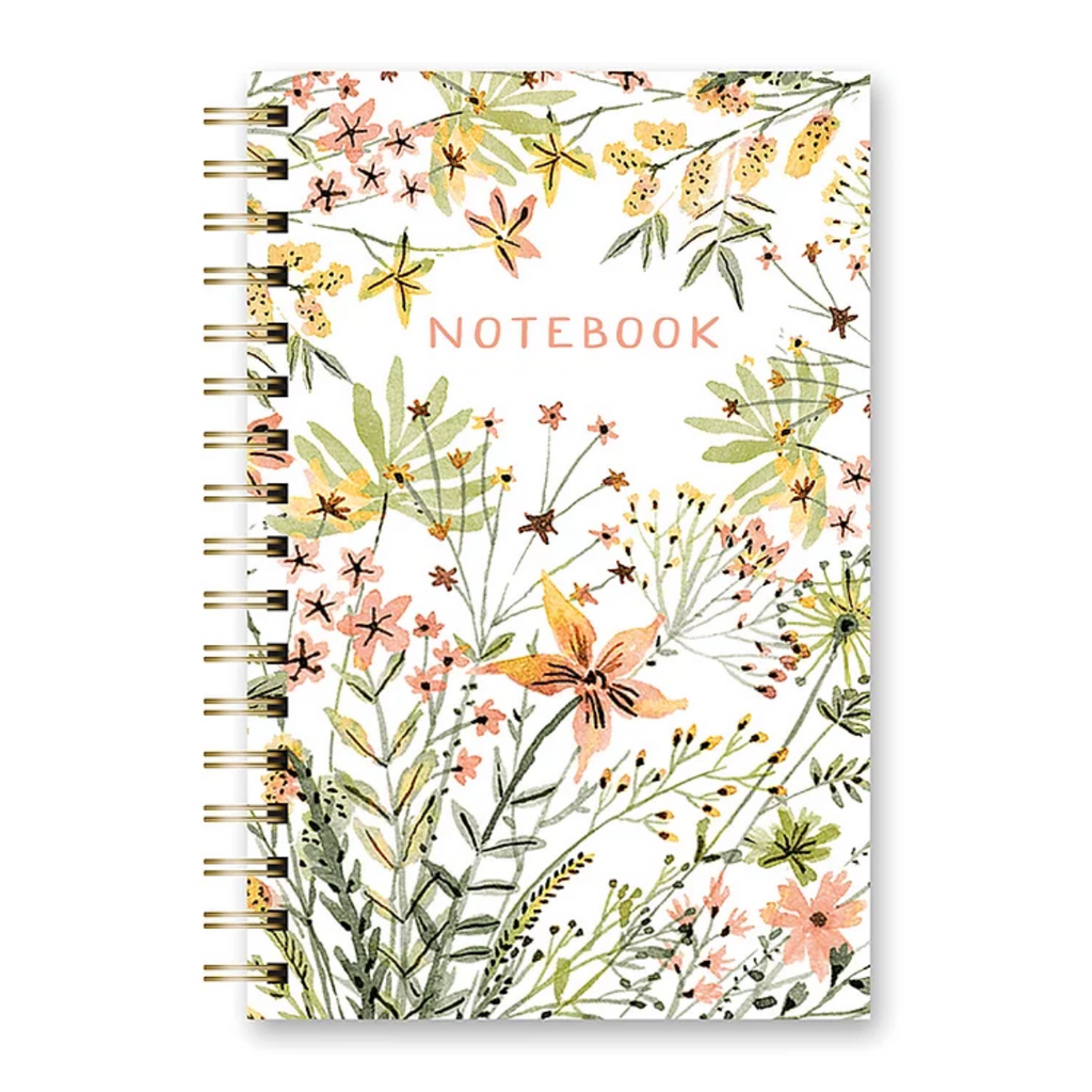 Studio Oh! - Medium Spiral Notebook - Wildflowers