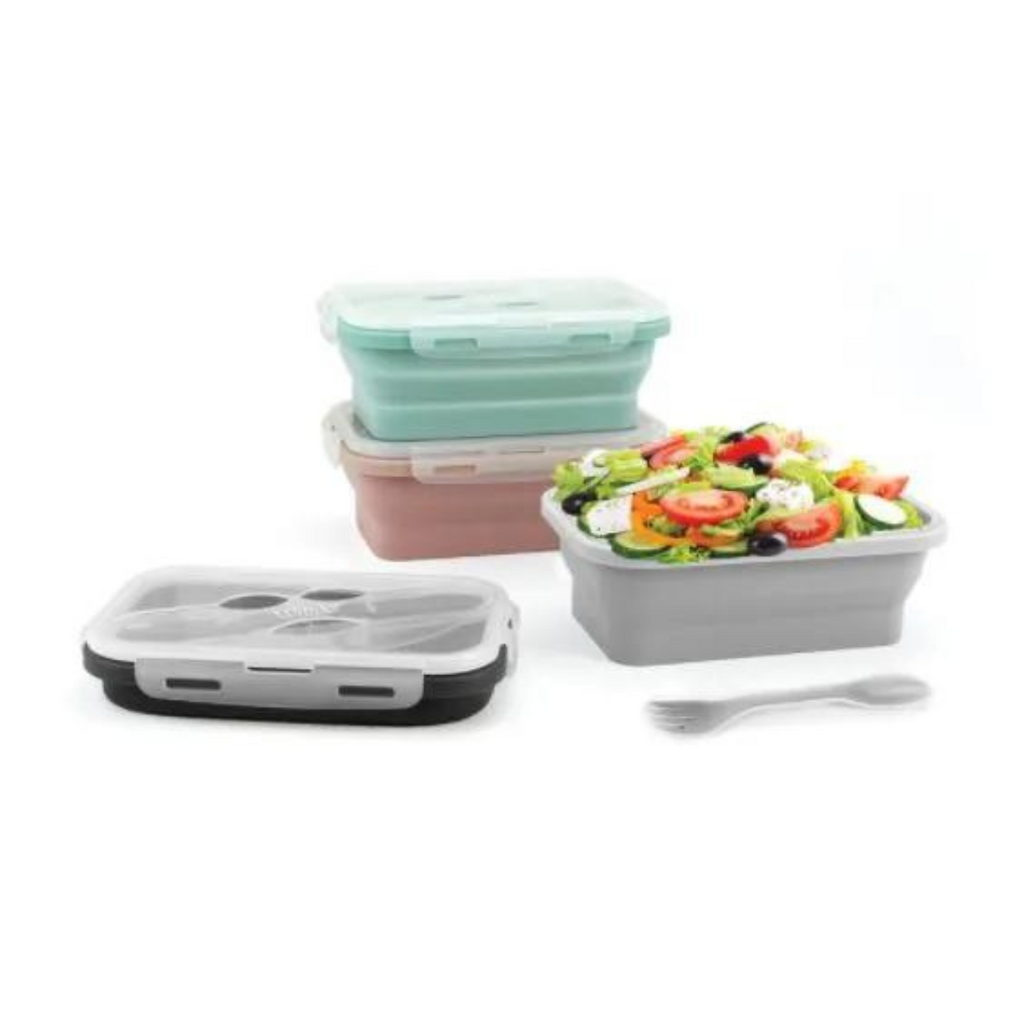 Krumbs Kitchen - Silicone Lunch Container - Grey