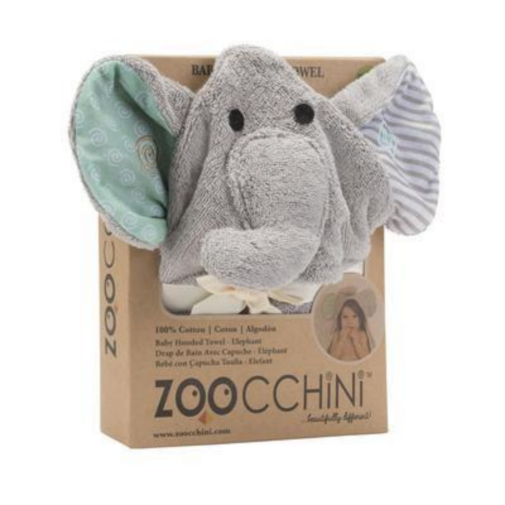 Hooded Baby Towel- Elephant