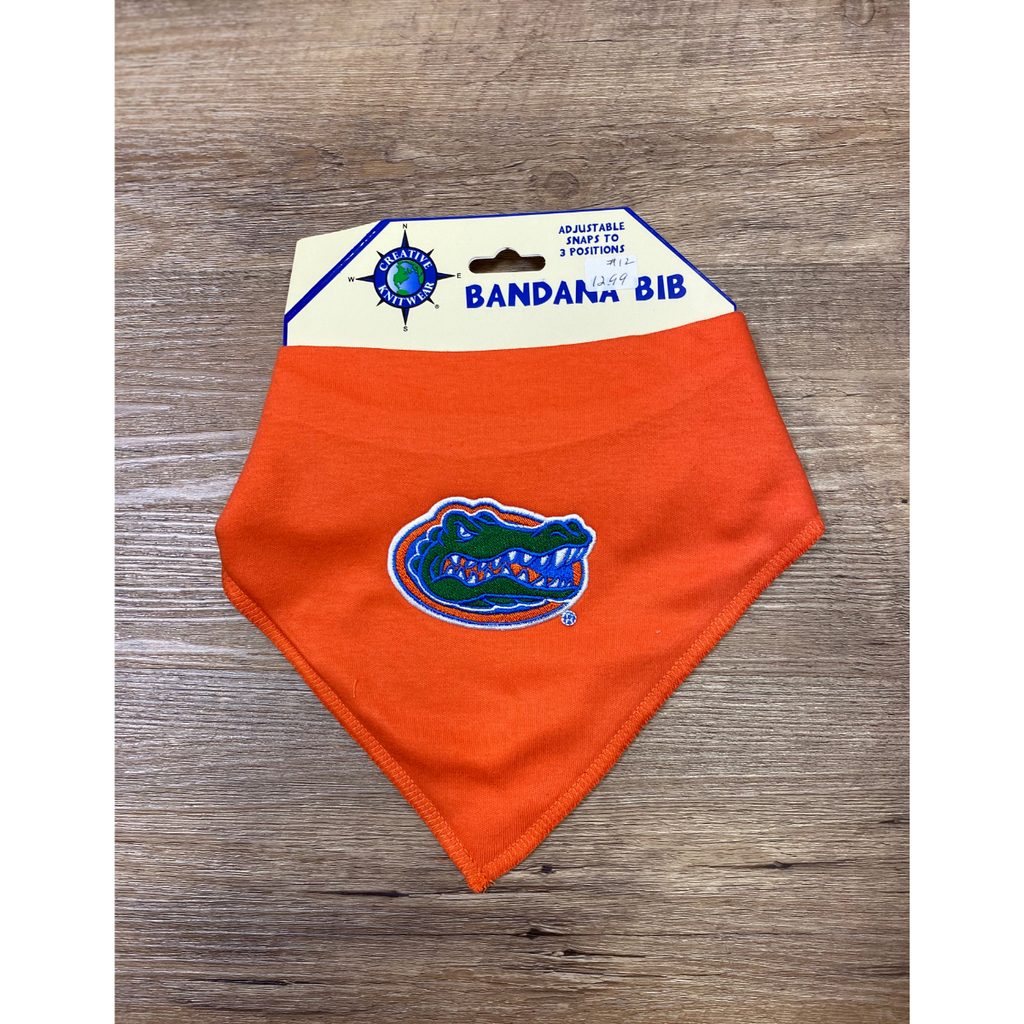 Creative Knitwear Baby Bandana Bib - UF Gators - Orange